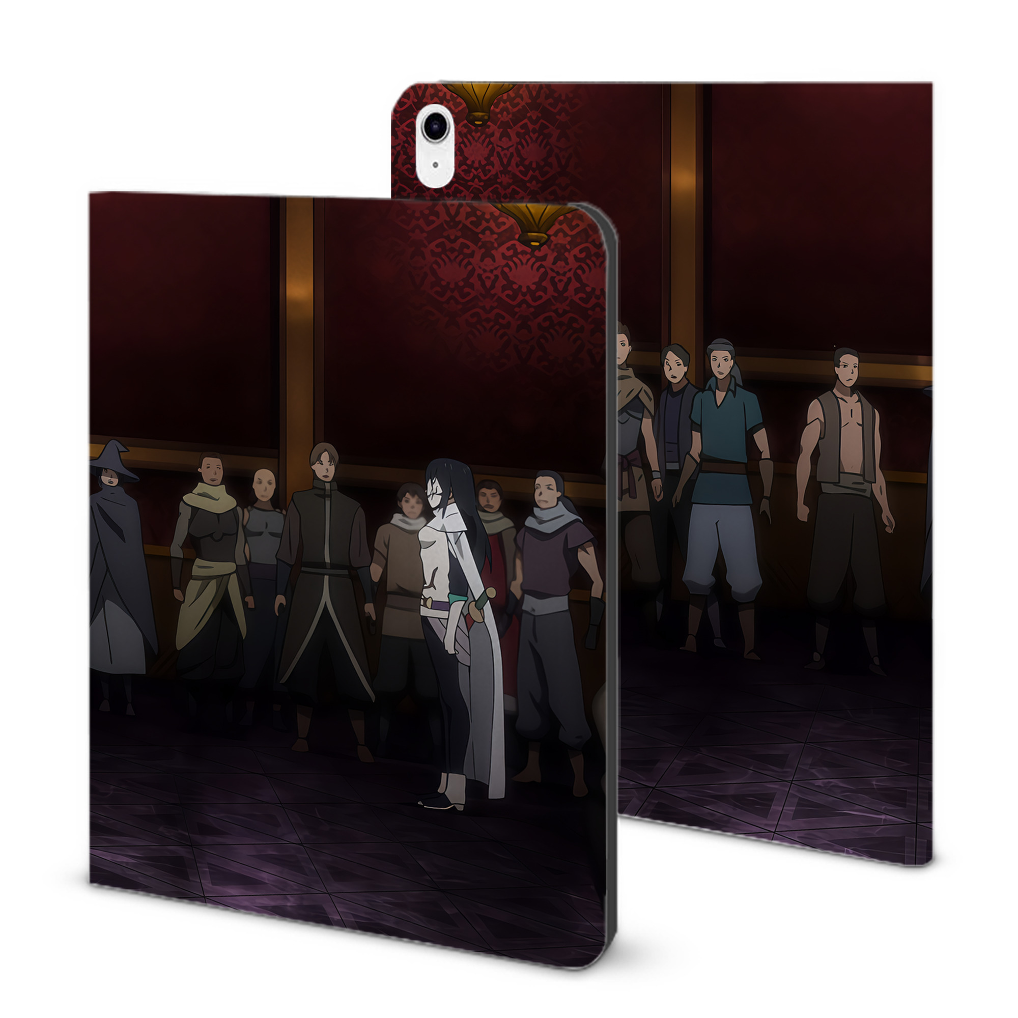 （画像用） 転スラ Regarding Reincarnated to Slime IPad ケース ブック型 PUレザー TPU 耐衝撃 軽量 薄型 ペン収納なし 全面保護 IPad 各モデル対応
